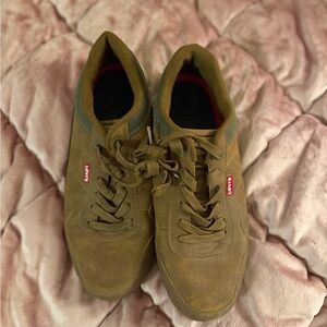 Levi's Men's Olive/Brown Lace-Up Sneakers